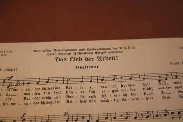 Preview: zwei Liedtexte gewidmet dem NSBO Betriebsleiter - Lied der Arbeit und Betriebspioniere